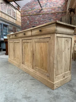 Pamono 4 Door Elm Sideboard, 19th Century