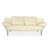Pamono 1600 Two-Seater Cream Sofa in Leather from Rolf Benz Hot