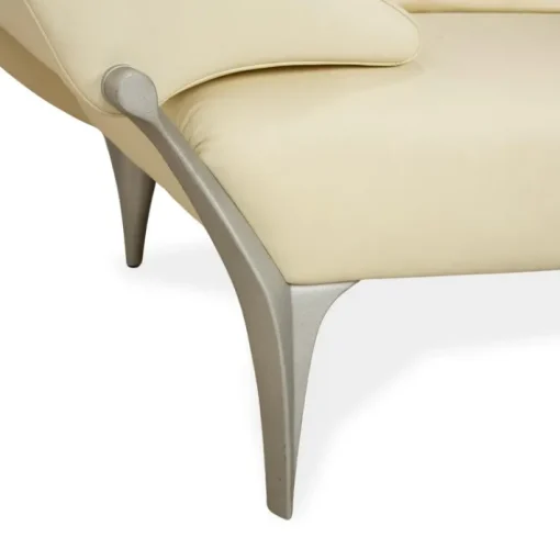 Pamono 1600 Two-Seater Cream Sofa in Leather from Rolf Benz Hot