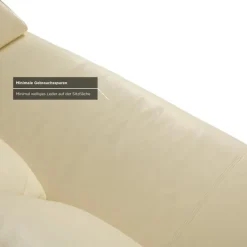 Pamono 1600 Two-Seater Cream Sofa in Leather from Rolf Benz Hot