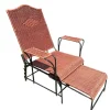 Pamono Adjustable Wicker and Metal Garden Lounge Chair, 1960s Clearance