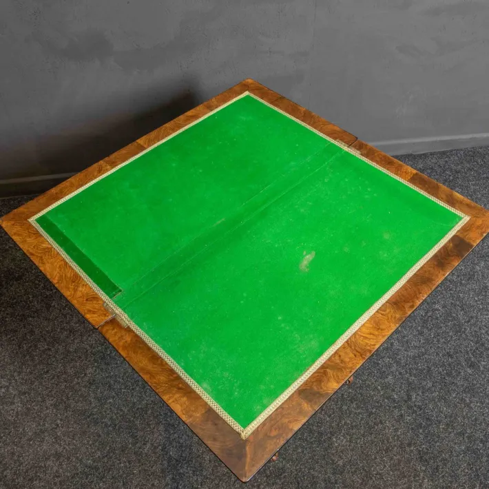 Pamono Aesthetic Movement Card Table in Walnut Clearance