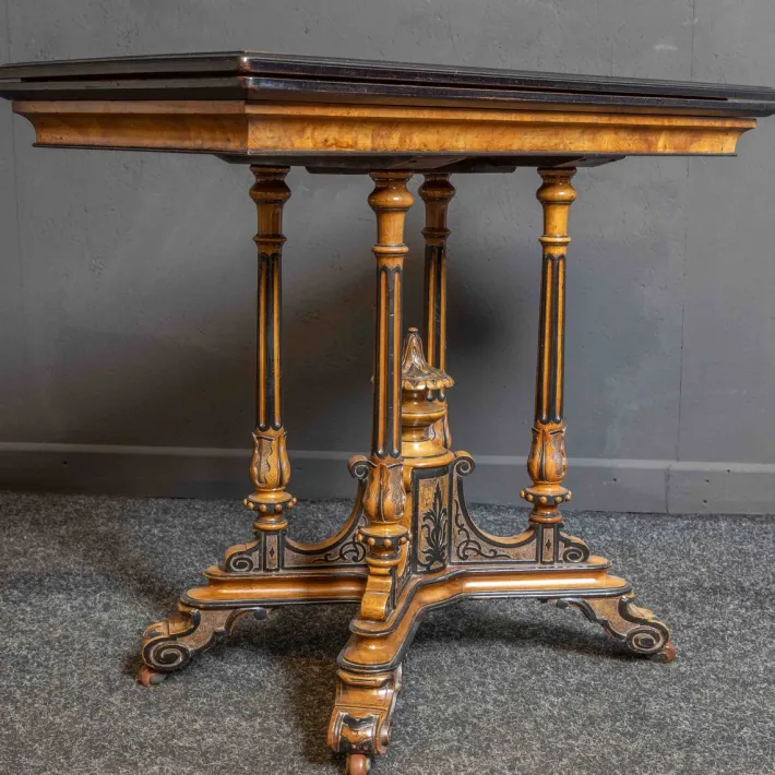 Pamono Aesthetic Movement Card Table in Walnut Clearance