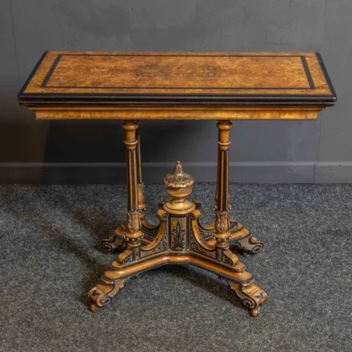 Pamono Aesthetic Movement Card Table in Walnut Clearance