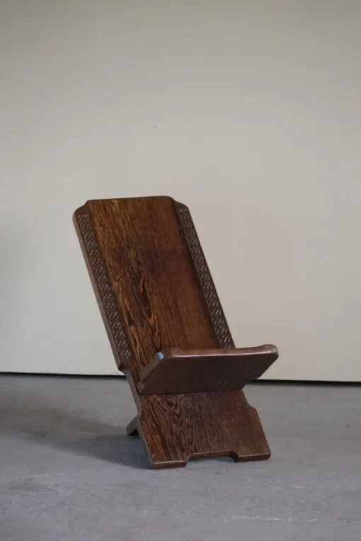 Pamono African Tribal Hand Carved Folding Palaver Chair, 1960s New