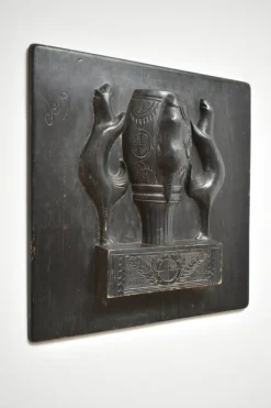 Pamono Africanist Wooden Low Relief with Animal Pattern, 1960s