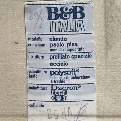 Pamono Alanda Leather Sofa by Paolo Piva for B&B Italia, 1980 Online