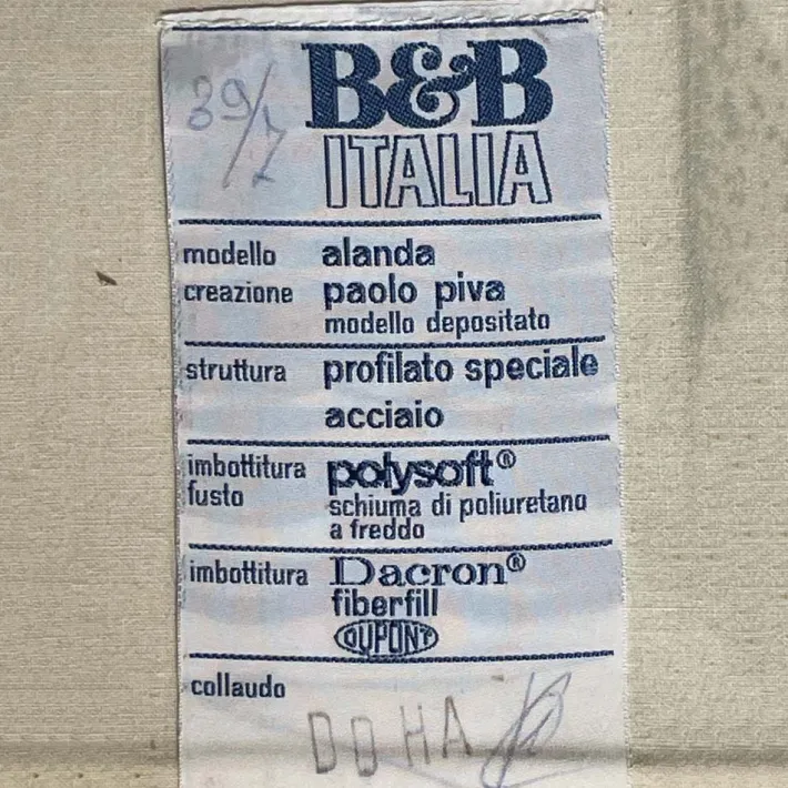 Pamono Alanda Leather Sofa by Paolo Piva for B&B Italia, 1980 Online