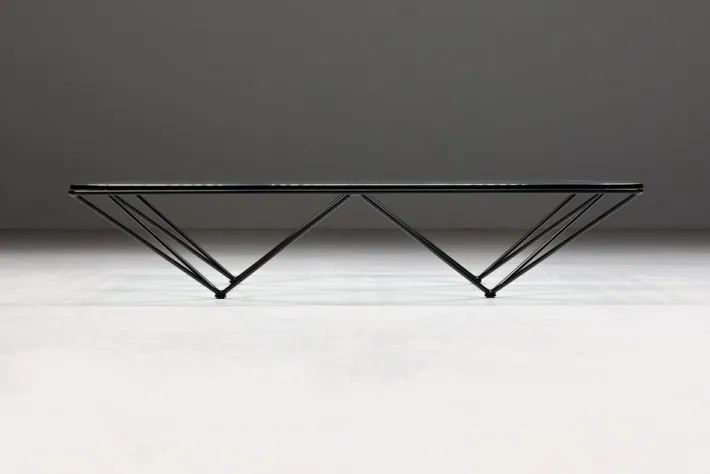 Pamono Alanda Square Coffee Table by Paolo Piva for B&b Italia, 1980s Outlet