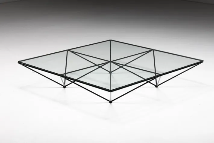 Pamono Alanda Square Coffee Table by Paolo Piva for B&b Italia, 1980s Outlet