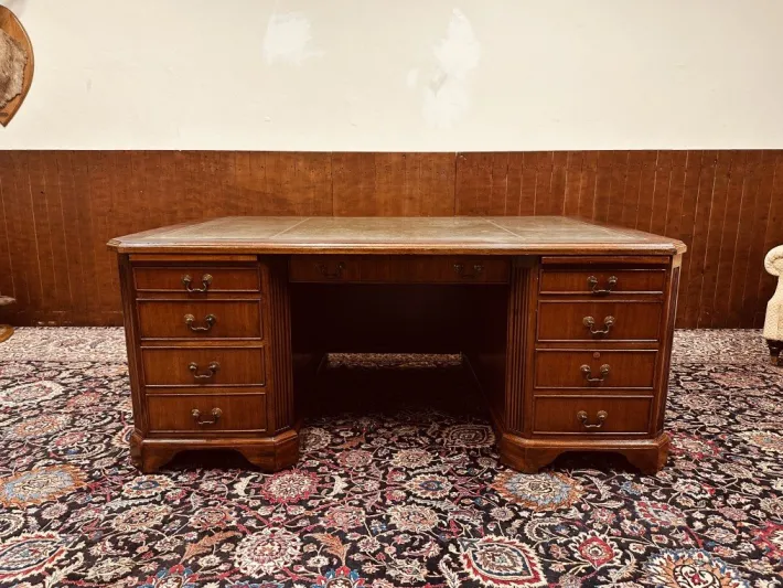Pamono American Desk with Back Panel