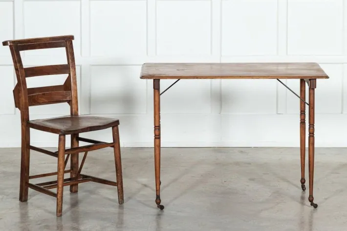 Pamono American Oak Folding Work Table Clearance