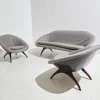 Pamono Angelina Sofa and Lounge Chairs by Walter S. Chenery for Lurashell, 1960s, Set of 3 Hot