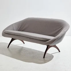 Pamono Angelina Sofa and Lounge Chairs by Walter S. Chenery for Lurashell, 1960s, Set of 3 Hot