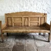 Pamono Anitque Spanish Chestnut Settle Bench, 1880