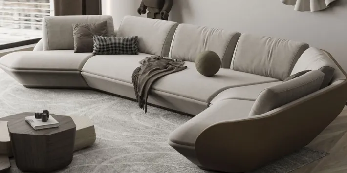Pamono Antelope Canyon Corner Sofa by Alma De Luce Clearance