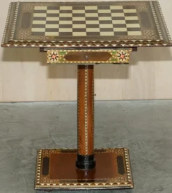 Pamono Antique Anglo Indian Chess Board Games Table, 1920s Sale