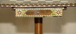 Pamono Antique Anglo Indian Chess Board Games Table, 1920s Sale
