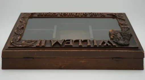 Pamono Antique Anglo-Dutch Willem II Cigar Shop Counter Display Cabinet in Glazed Oak Online