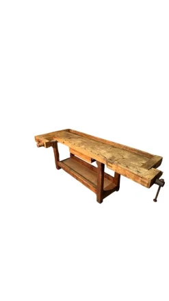 Pamono Antique Apple Wood Carpenters Table, 1800s Online