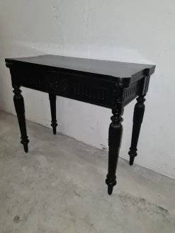 Pamono Antique Art Nouveau Black Game Table Sale