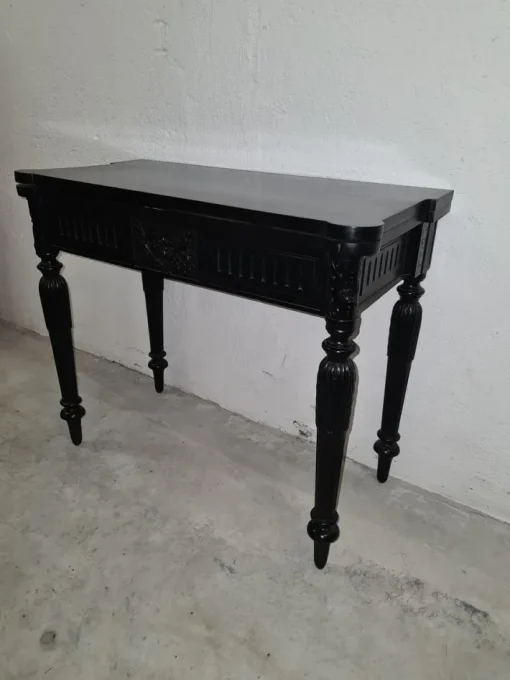Pamono Antique Art Nouveau Black Game Table Sale
