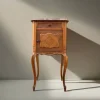 Pamono Antique Art Nouveau Nightstand in Walnut & Marble, 1900s Outlet