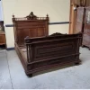 Pamono Antique Art Nouveau Walnut Bed, 1890s Hot