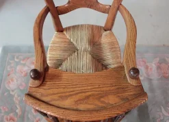 Pamono Antique Ash Wood Children's High Chair Sale