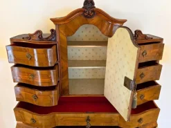 Pamono Antique Austrian Baroque Secretaire in Nutwood, 1770