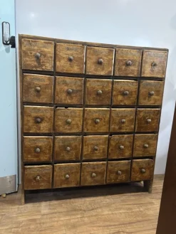 Pamono Antique Bank of Shop 25 Drawers Clearance