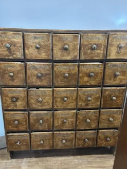 Pamono Antique Bank of Shop 25 Drawers Clearance