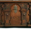Pamono Antique Baroque Chest in Oak, 1637 New