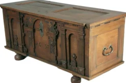 Pamono Antique Baroque Chest in Oak, 1637 New