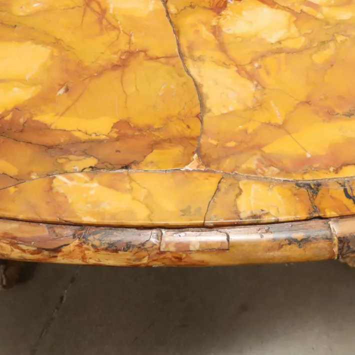 Pamono Antique Baroque Console Table in Gilded Wood