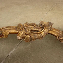 Pamono Antique Baroque Console Table in Gilded Wood