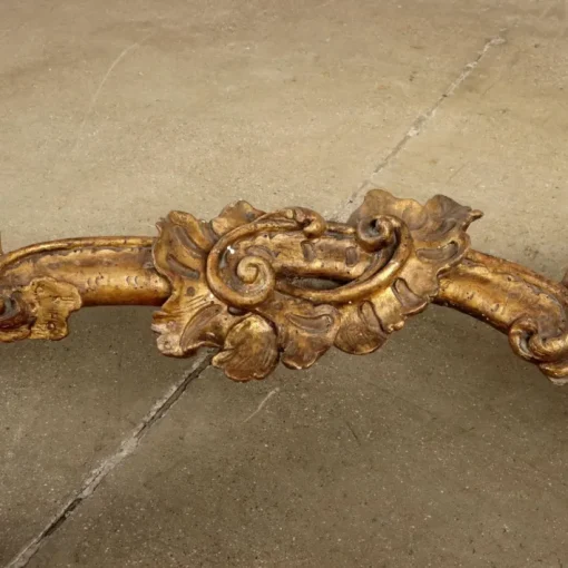 Pamono Antique Baroque Console Table in Gilded Wood