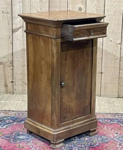 Pamono Antique Bedside Table in Fruit Wood, 1890s Hot