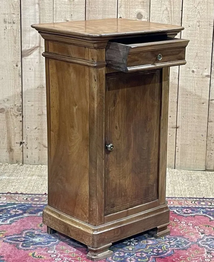 Pamono Antique Bedside Table in Fruit Wood, 1890s Hot