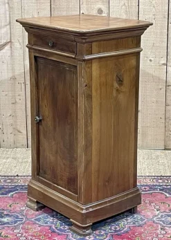 Pamono Antique Bedside Table in Fruit Wood, 1890s Hot