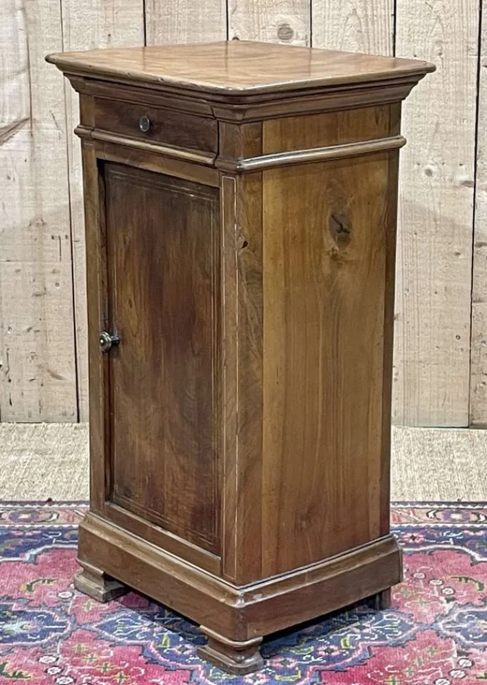 Pamono Antique Bedside Table in Fruit Wood, 1890s Hot