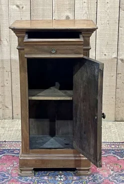 Pamono Antique Bedside Table in Fruit Wood, 1890s Hot
