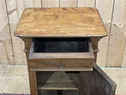 Pamono Antique Bedside Table in Fruit Wood, 1890s Hot