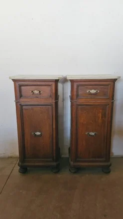 Pamono Antique Bedside Tables, 1890s, Set of 2