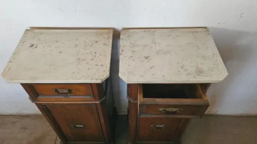 Pamono Antique Bedside Tables, 1890s, Set of 2