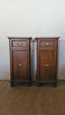 Pamono Antique Bedside Tables, 1890s, Set of 2