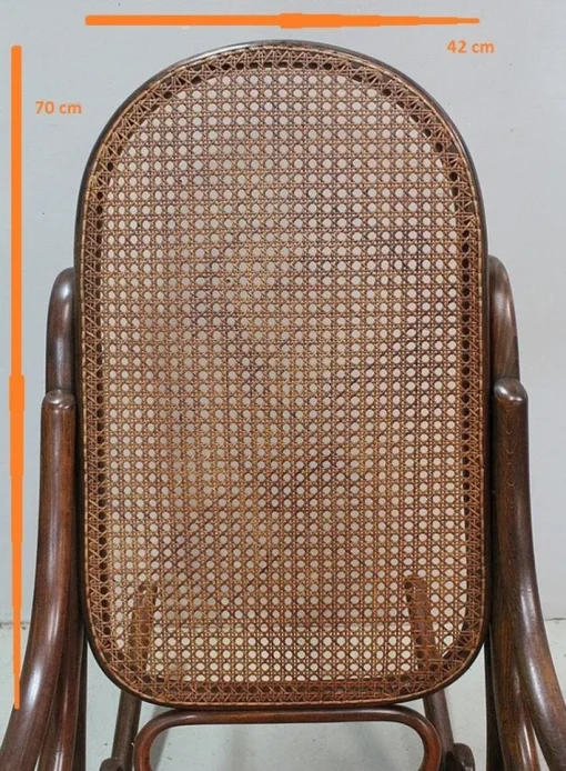 Pamono Antique Beech Rocking Chair, 1900s New