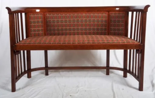 Pamono Antique Bentwood Settee by Josef Hoffmann for Thonet Hot
