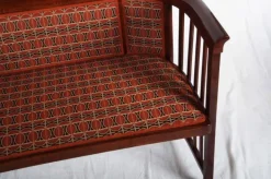 Pamono Antique Bentwood Settee by Josef Hoffmann for Thonet Hot