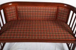 Pamono Antique Bentwood Settee by Josef Hoffmann for Thonet Hot